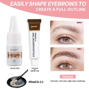 ICONSIGN Lash Lift & Brow Tint Kit – Salon-Quality Lashes & Brows at Home.