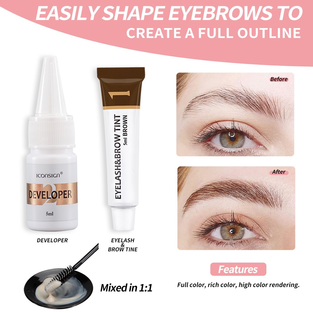 ICONSIGN Lash Lift & Brow Tint Kit – Salon-Quality Lashes & Brows at Home. - Image 4