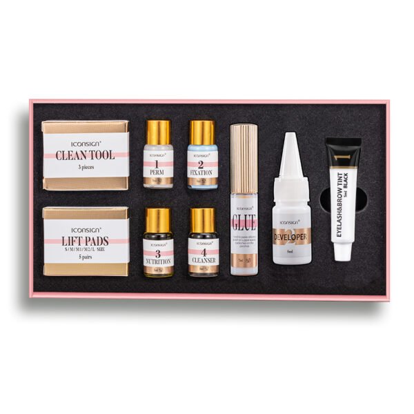 ICONSIGN Lash Lift & Brow Tint Kit – Salon-Quality Lashes & Brows at Home.