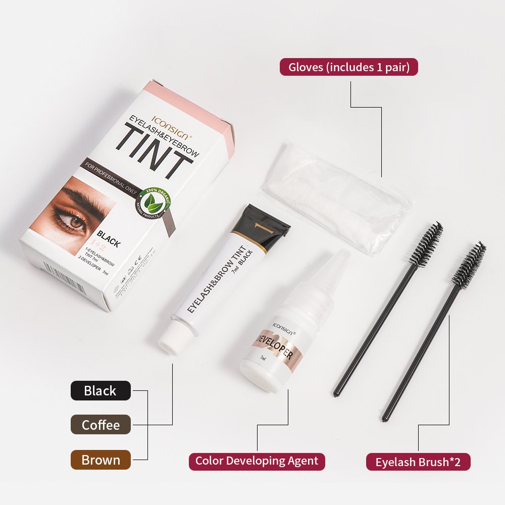 Eyelash Eyebrow Dye Tint Kit Brow Lamination Mascara Lift Tinting Tattoo Dye Eyes Makeup Tools - Image 7